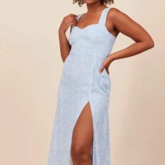 Park & Fifth Hastings Dress Periwinkle Floral - Picture 2 of 2